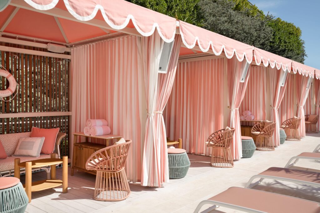 Cabanas at Strawberry Moon at The Goodtime Hotel.