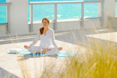 yoga deck at Carillon Miami Wellness Resort