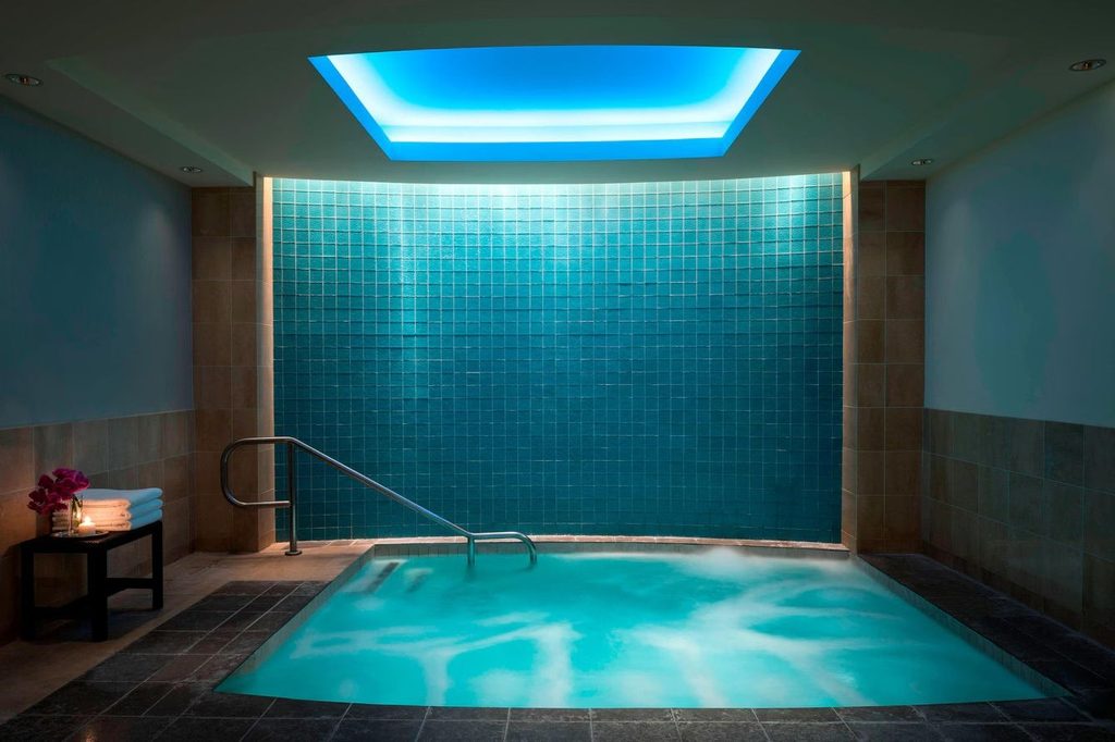 Hot tub at the spa at The Ritz-Carlton, Dallas