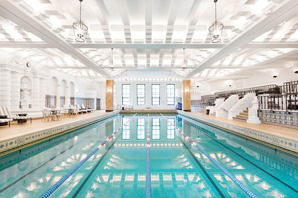 Historic 1929 indoor pool at InterContinental Chicago Magnificent Mile